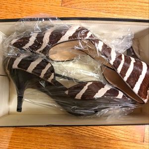 Talbot's zebra heels NIB